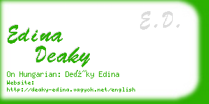 edina deaky business card